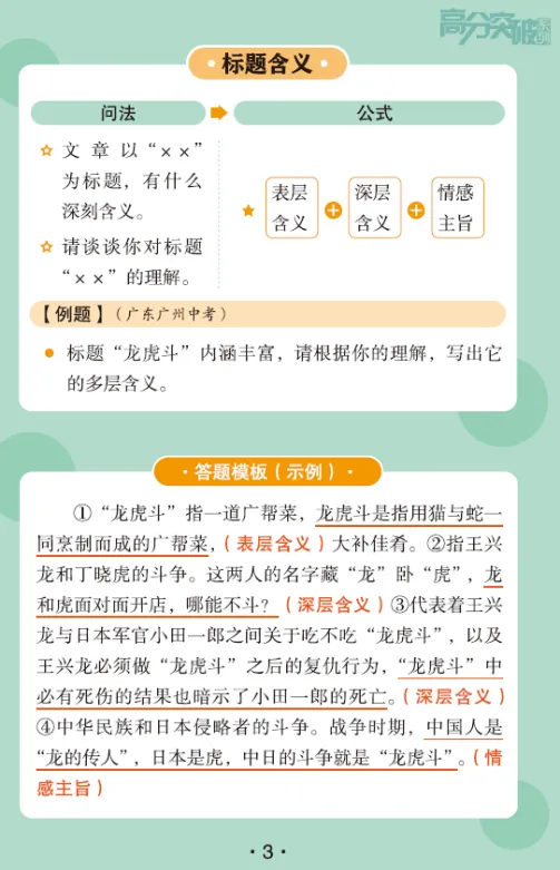 中考阅读救命模板③!Day3:标题含义“3层拆解术”,深层内涵挖透拿满分 第2张