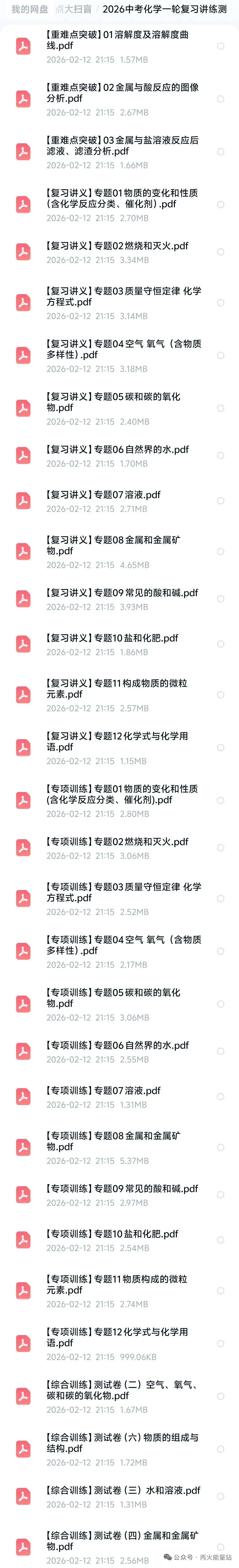 2026中考化学一轮复习讲练测-第5张图片-四季读书网