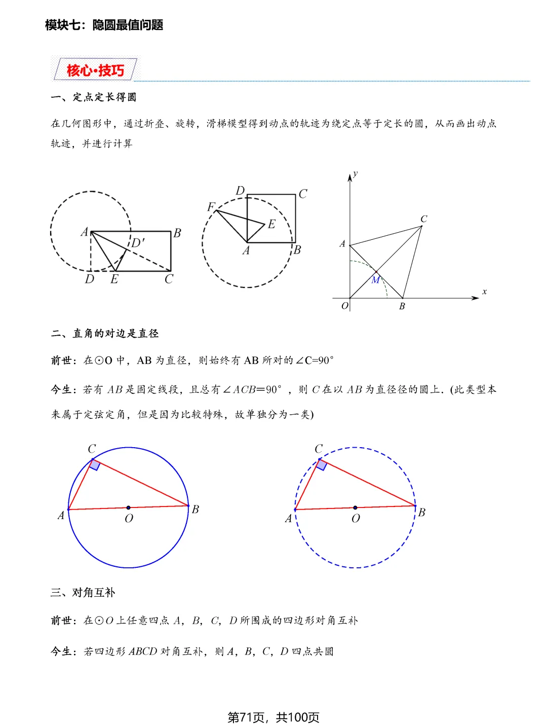 中考数学8类最值问题汇总 第71张 中考数学8类最值问题汇总 第71张