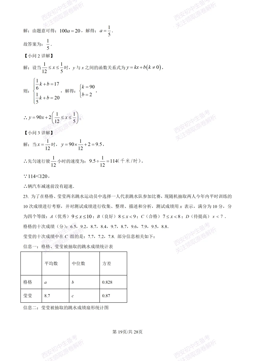中考复习,五大名校真题!西安模拟:【2025陕师大附中】九年级二模考试,数学试题,试卷+完整版答案,免费下载! 第33张