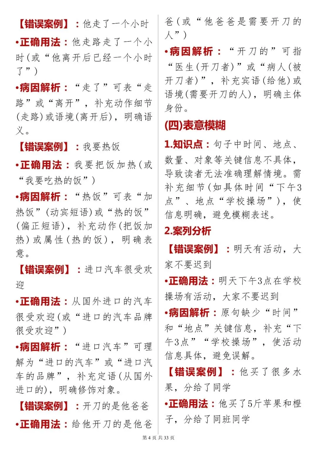 中考语文提分技巧【语病深度解析(含案例 + 技巧)】快收藏 第4张 中考语文提分技巧【语病深度解析(含案例 + 技巧)】快收藏 第4张