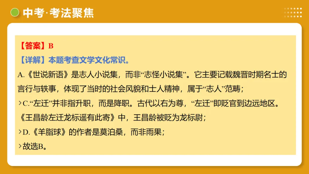 2026年中考语文复习第06讲《文学文化常识》讲练测 第34张