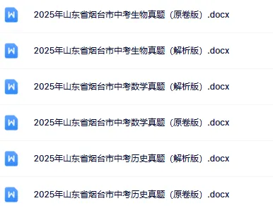 【迎战2026中考】山东中考卷扫描版-高清无水印可直接打印【完整打包版】免费! 第6张