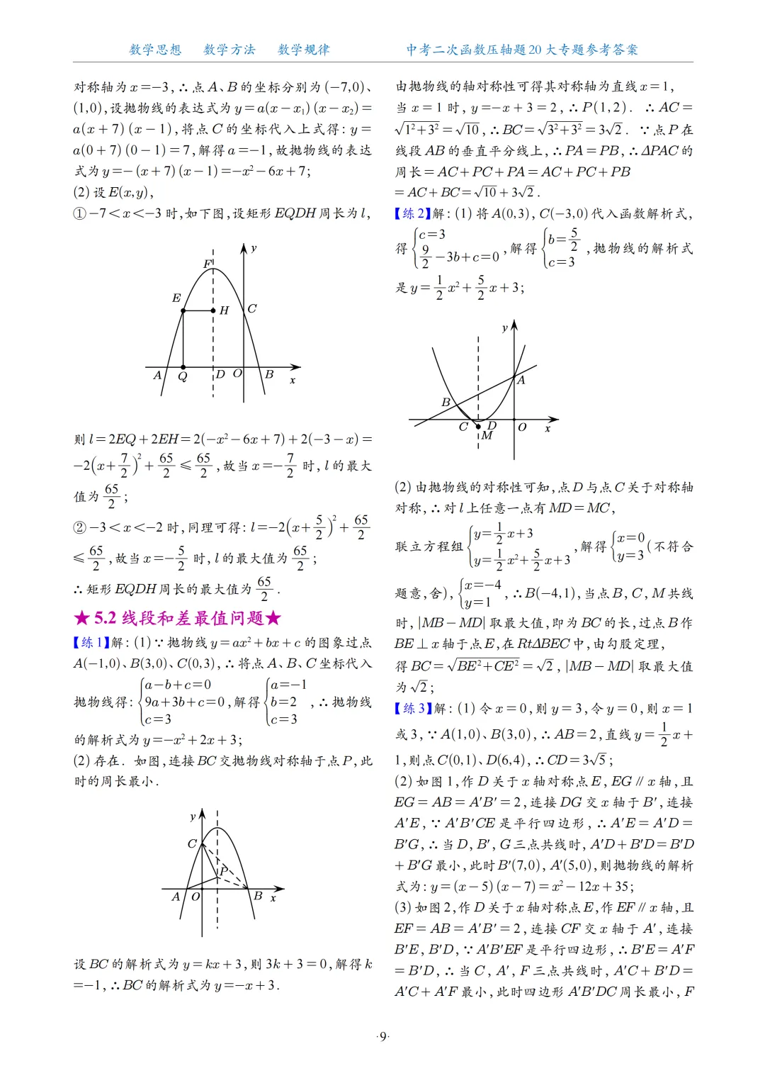 2026中考数学二次函数压轴题20大专题 第88张