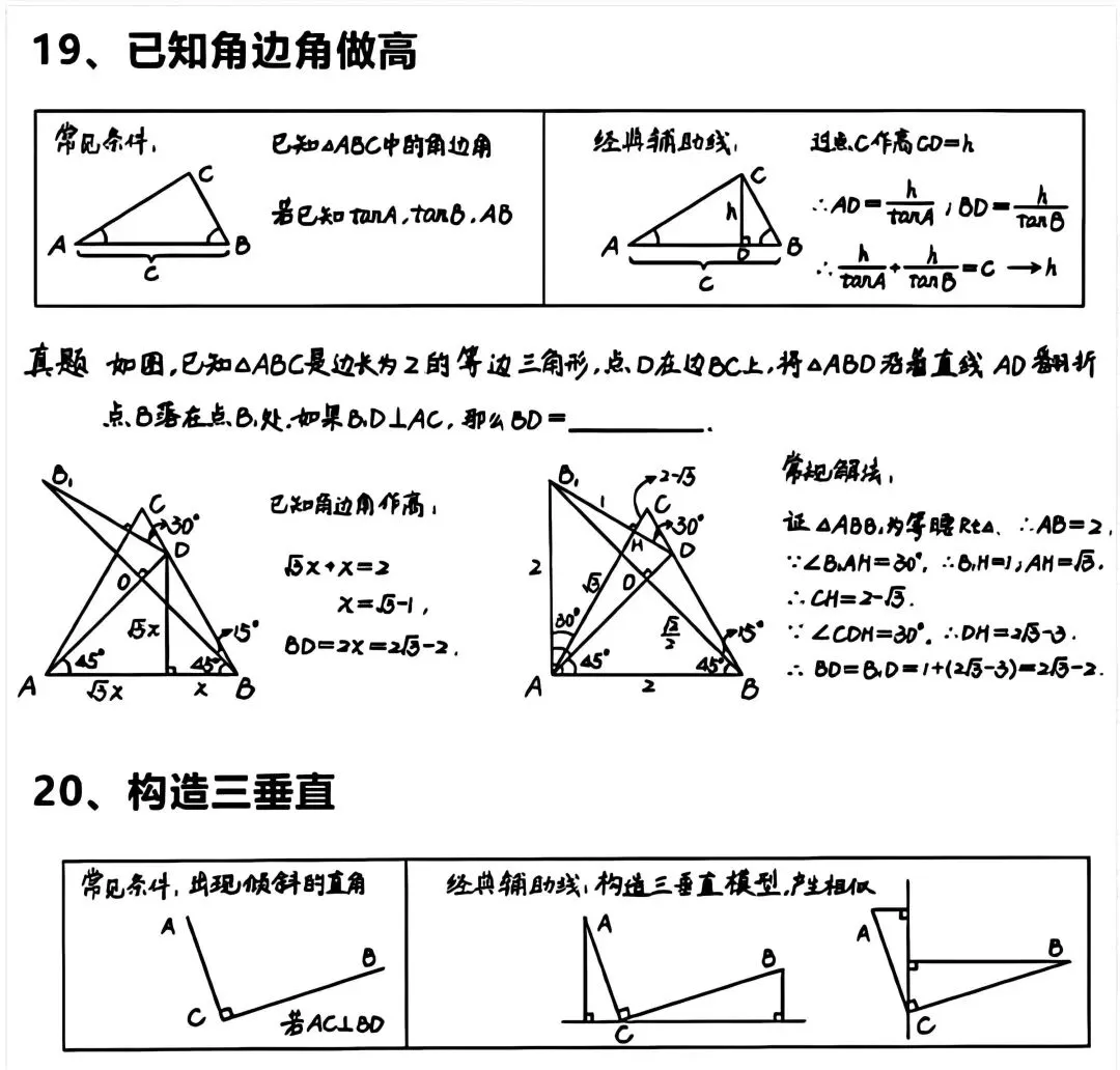 中考数学压轴题总丢分?20种解题技巧一次搞定! 第8张