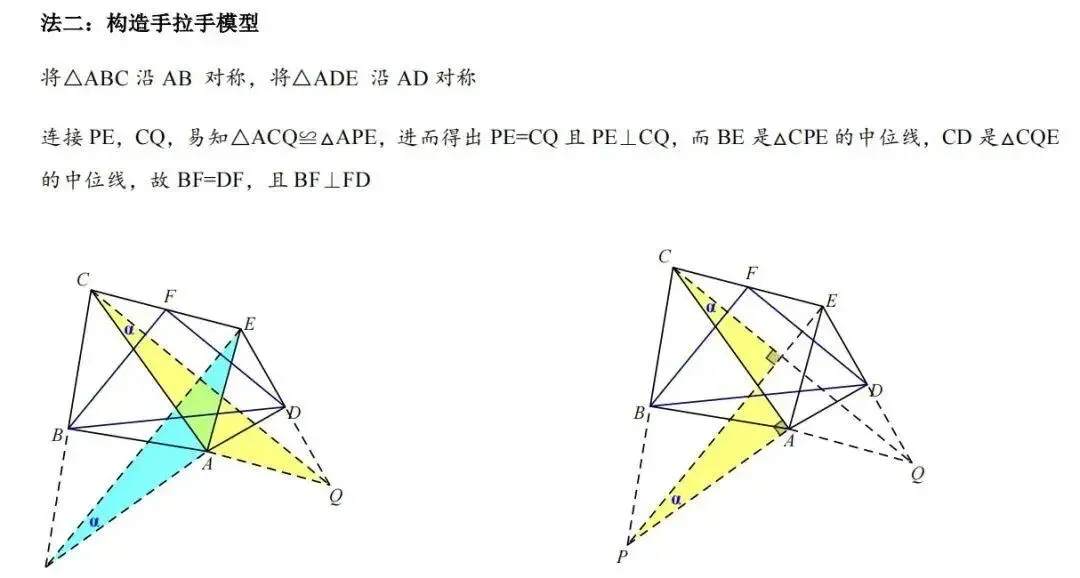 中考数学干货,全等三角形的10个模型,青岛大学生家教老师 第22张