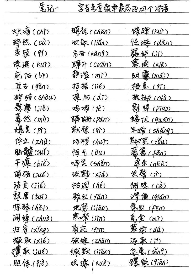 500多页中考状元高清手写笔记曝光,老师都抢着拿去打印... 第33张