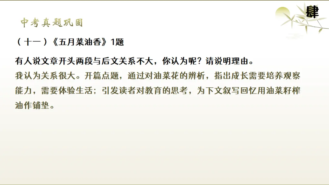 2026年中考文学类作品阅读专题复习:标题和段落的作用ppt 第28张