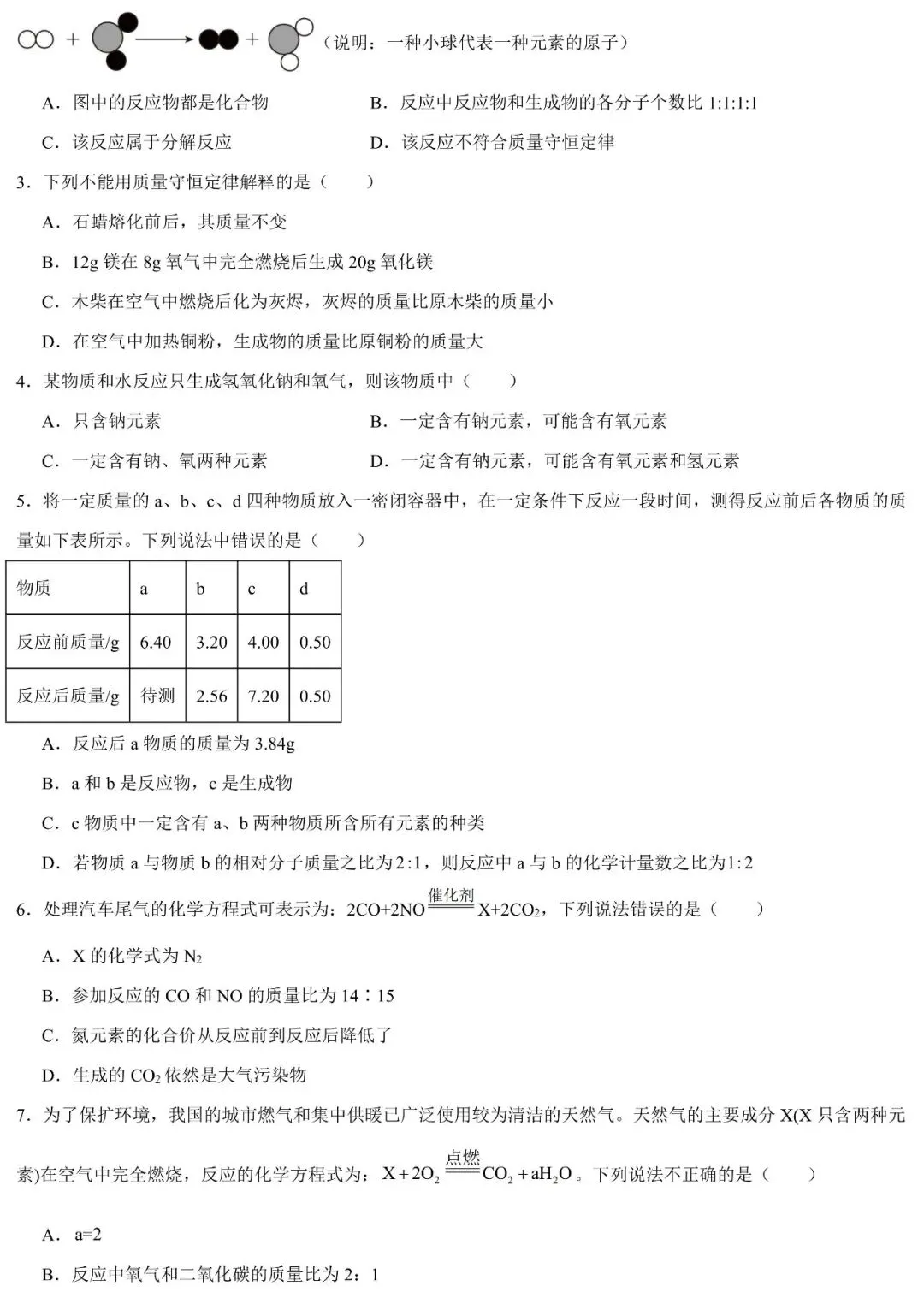 【寒假逆袭】2026中考化学加练卷(五) 第6张 【寒假逆袭】2026中考化学加练卷(五) 第6张