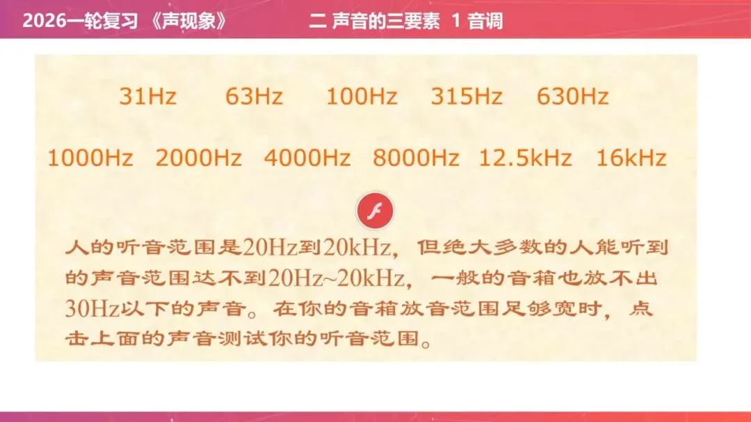 【希沃课件】刚更新的2026中考一轮复习 《声现象》希沃白板课件 第19张