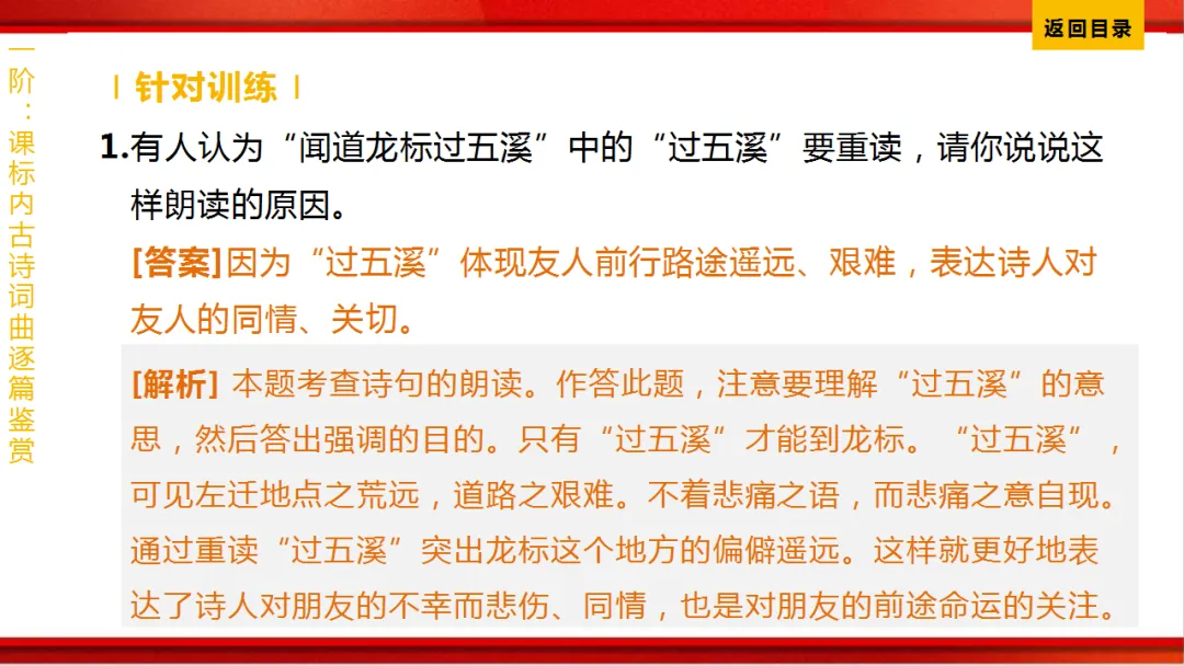 2026年中考语文第一轮复习 专题八《古诗词曲鉴赏》ppt 第14张