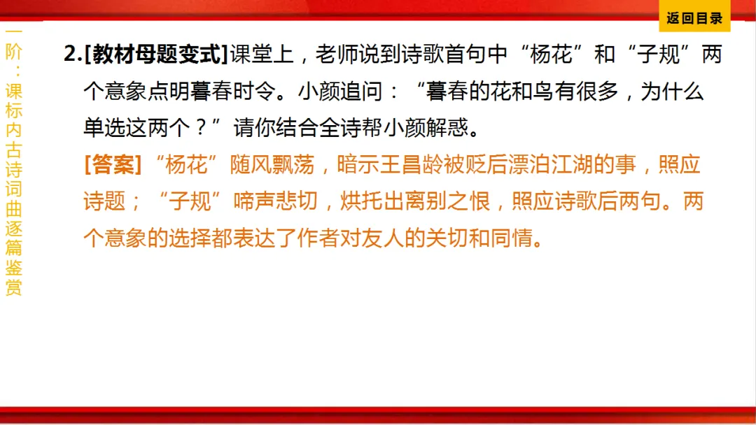 2026年中考语文第一轮复习 专题八《古诗词曲鉴赏》ppt 第15张