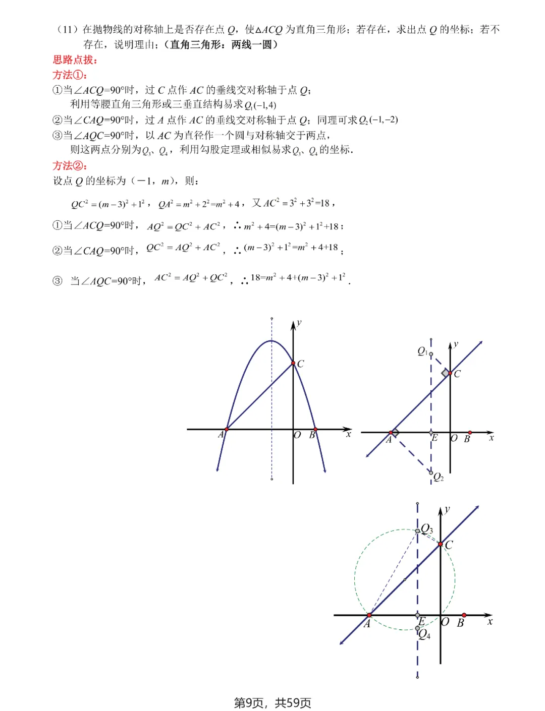 中考数学 | 二次函数与几何综合9大问题 第14张 中考数学 | 二次函数与几何综合9大问题 第14张