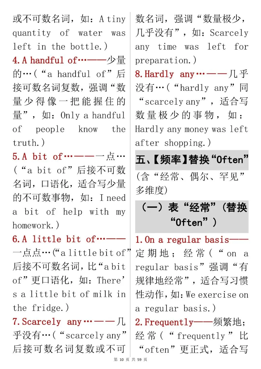 初中中考英语提分技巧【英语替换短语表达大全】,可打印 快收藏 第10张 初中中考英语提分技巧【英语替换短语表达大全】,可打印 快收藏 第10张