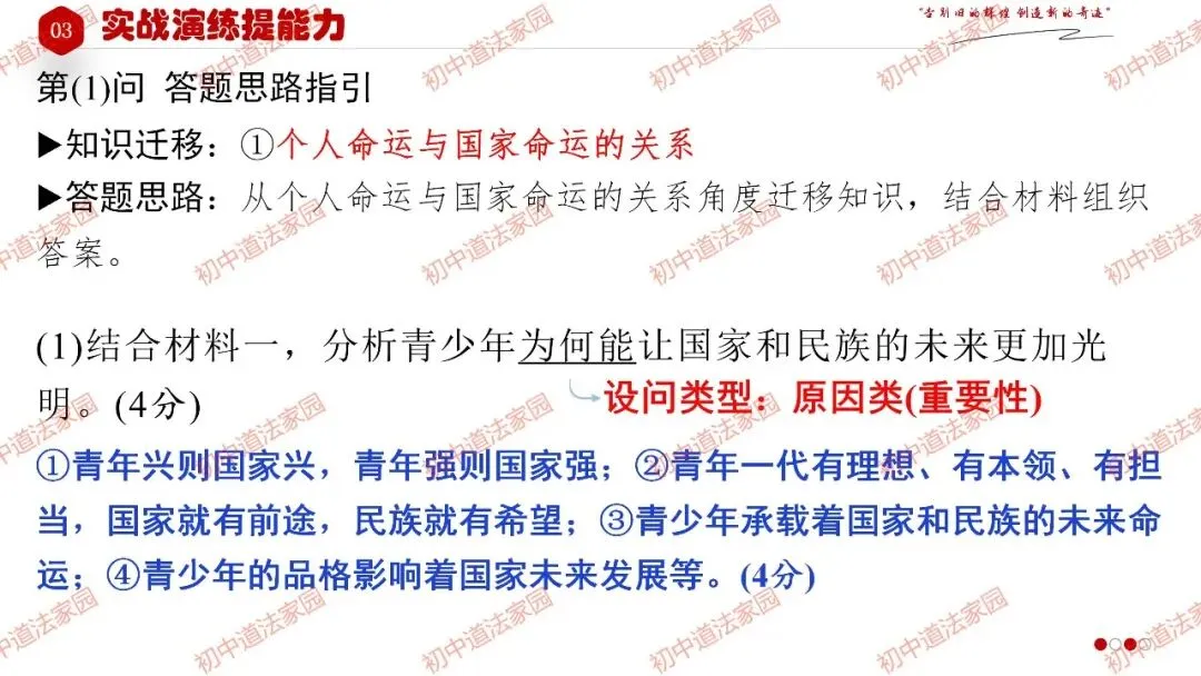 2026年中考道德与法治一轮复习高效培优 专题27 走向未来的少年(九下) 第24张