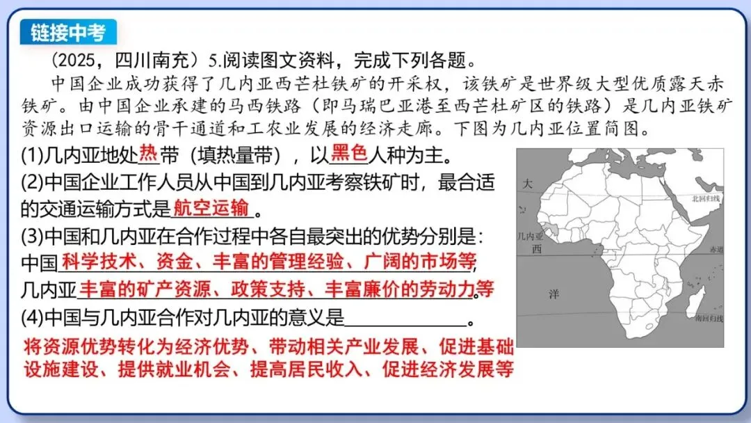 2026年中考地理复习专题七:居民与文化、发展与合作(课件+教学设计+课后习题) 第63张