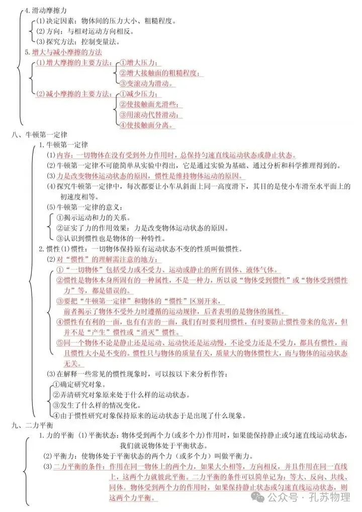 2026中考物理详细知识点汇总 第20张