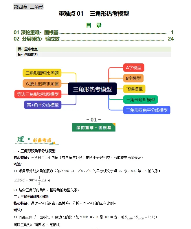 最新!!2026年中考数学一轮复习特训(知识考点/题型/易错/技巧清单+重难点/新考法+高频/热考提分训练), 全国通用 第8张 最新!!2026年中考数学一轮复习特训(知识考点/题型/易错/技巧清单+重难点/新考法+高频/热考提分训练), 全国通用 第8张