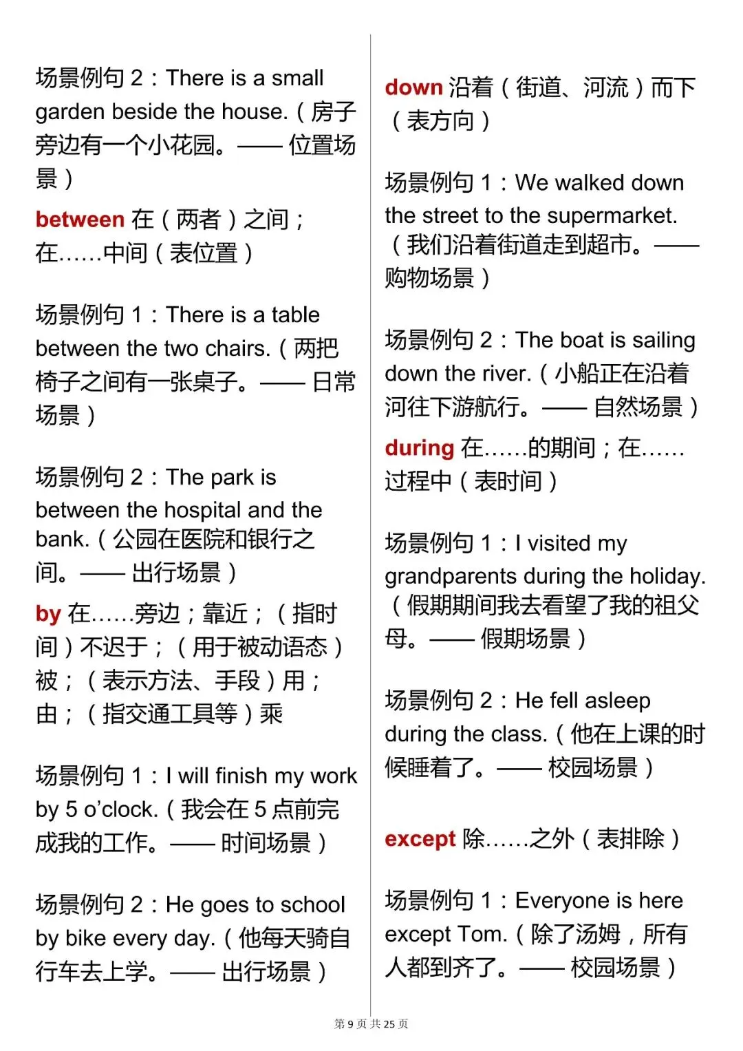中考必背【初中英语必背 1000 高频词汇(场景化例句版)】,可打印 快收藏 第9张 中考必背【初中英语必背 1000 高频词汇(场景化例句版)】,可打印 快收藏 第9张