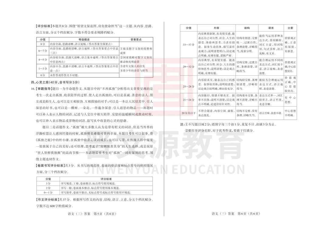 【语文】2025山西中考模拟百校联考试卷(三)-第8张图片-四季读书网