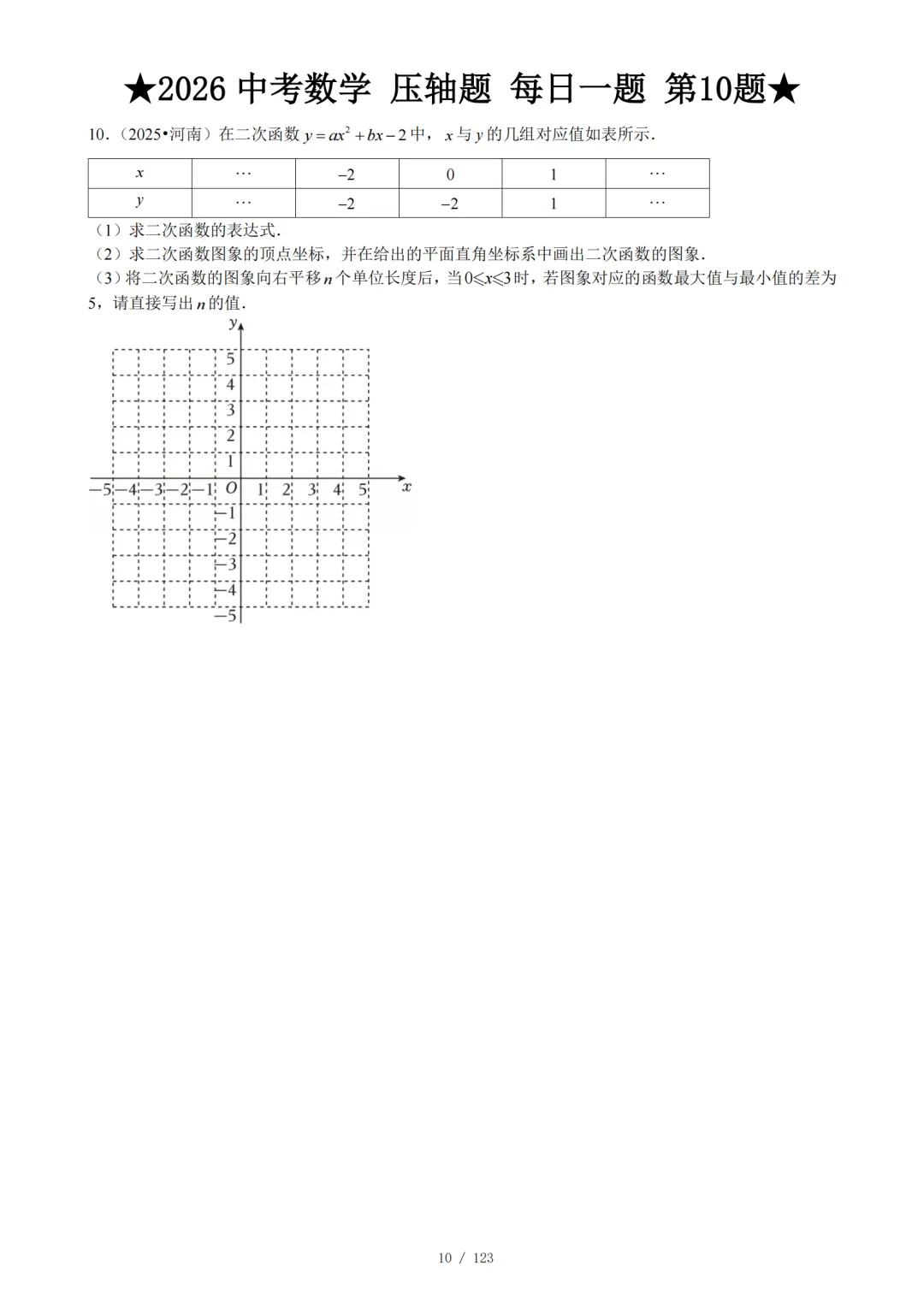 2026 中考数学压轴题每日一题(120题)-第15张图片-四季读书网