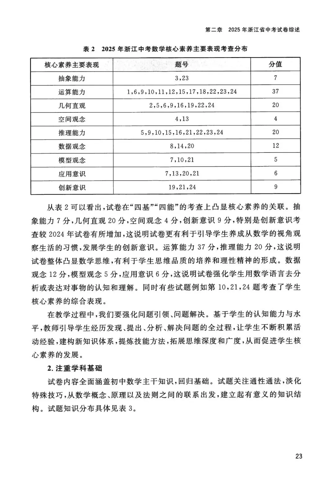 中考全科命题解析|2025年浙江省中考全科命题解析(考点分布·分值占比)(语·数·英·科·社) 第10张