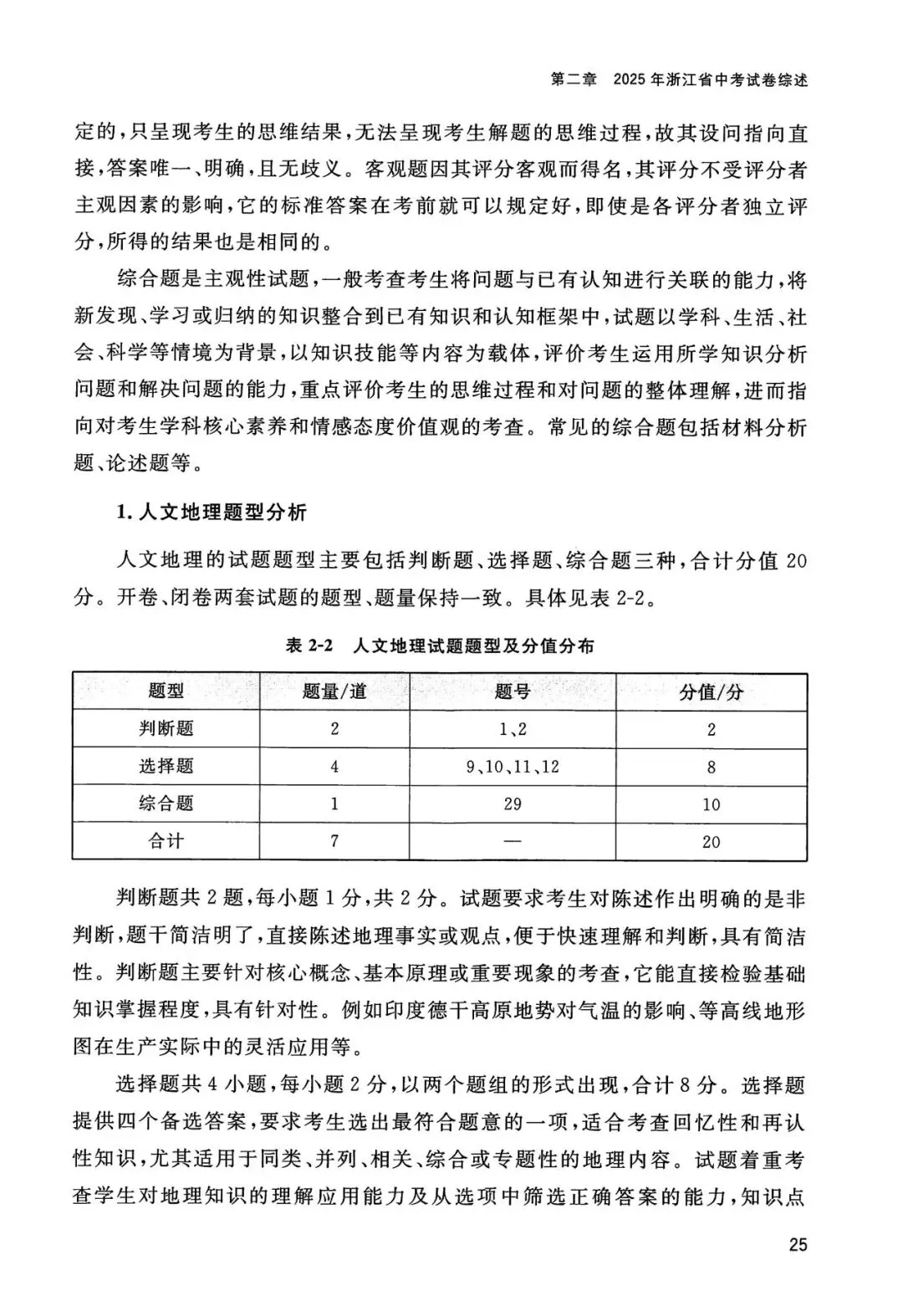 中考全科命题解析|2025年浙江省中考全科命题解析(考点分布·分值占比)(语·数·英·科·社) 第33张