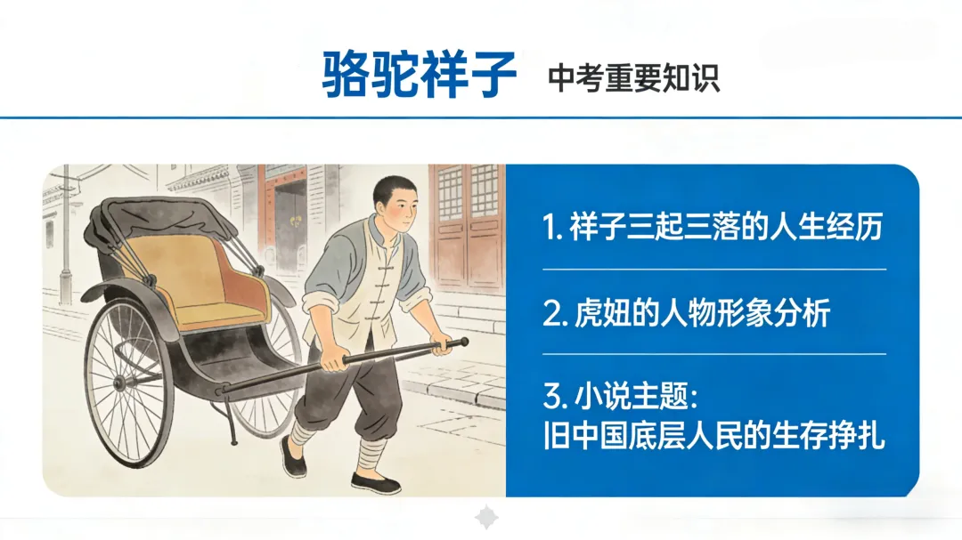 中考名著《骆驼祥子》核心知识点 第3张