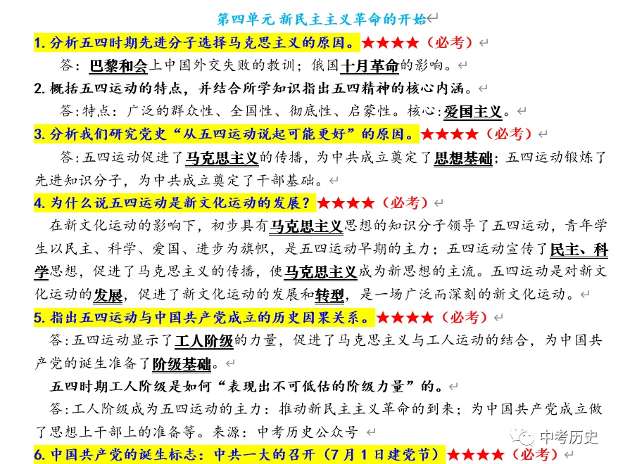 2026年中考历史必背模板清单(材料题) 第19张 2026年中考历史必背模板清单(材料题) 第19张