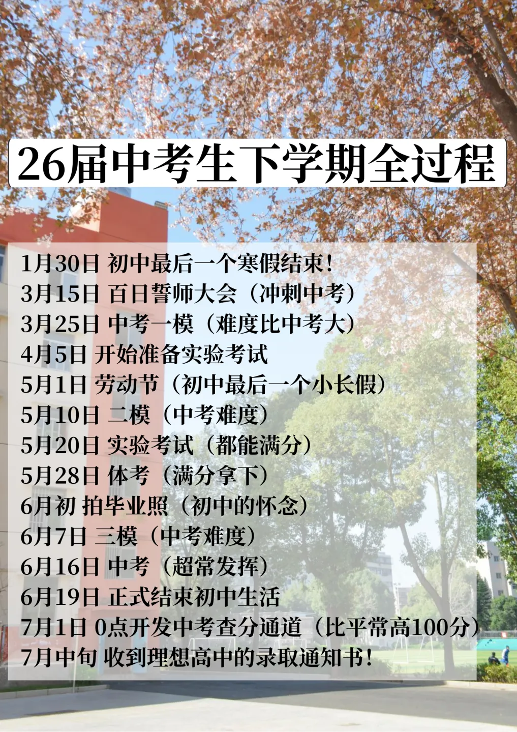 中考倒计时108天,全力以赴,也为自己留好后路!-第4张图片-四季读书网