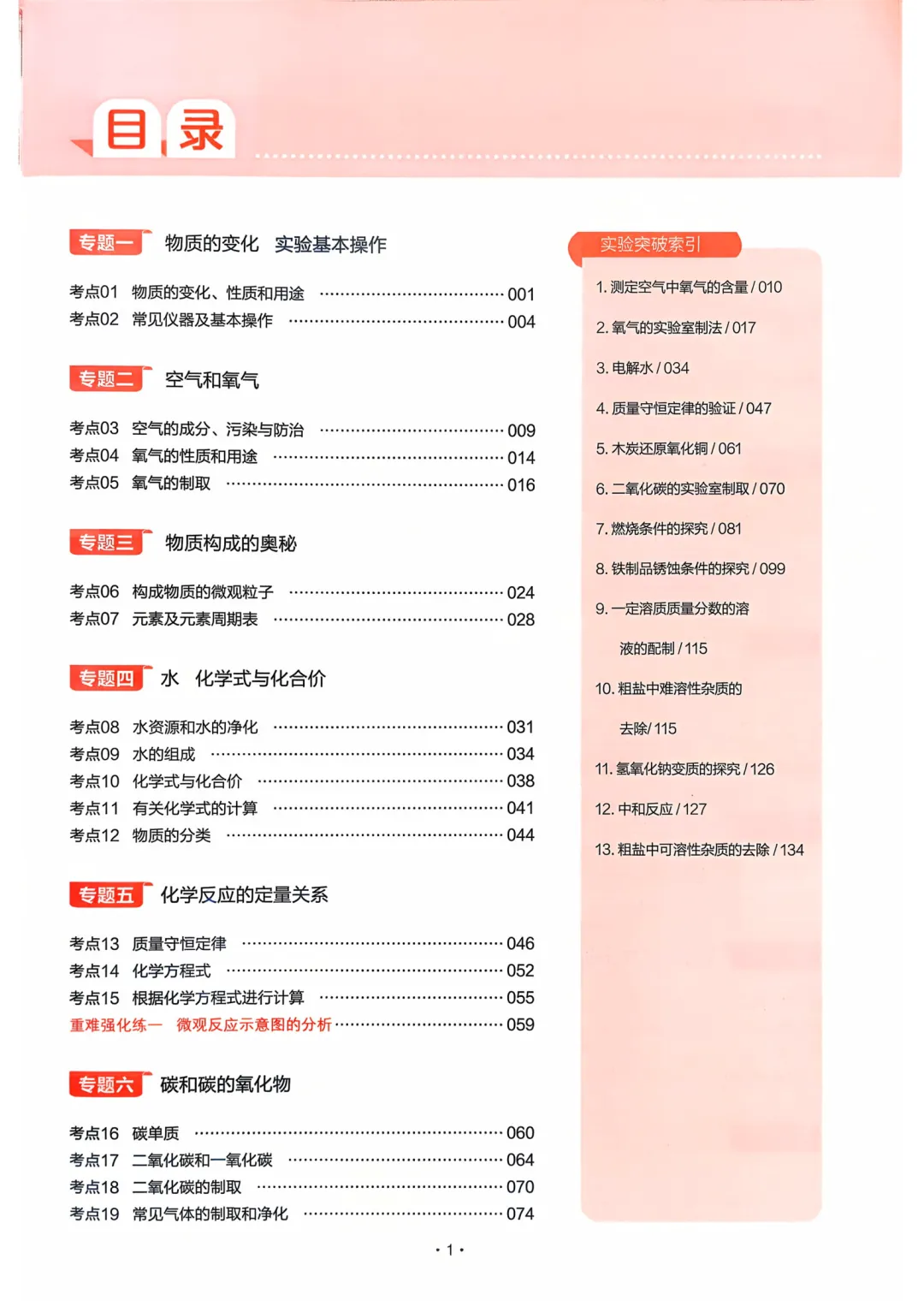 【2026中考化学】核心考点强化练习,含答案,可免费下载打印 第2张