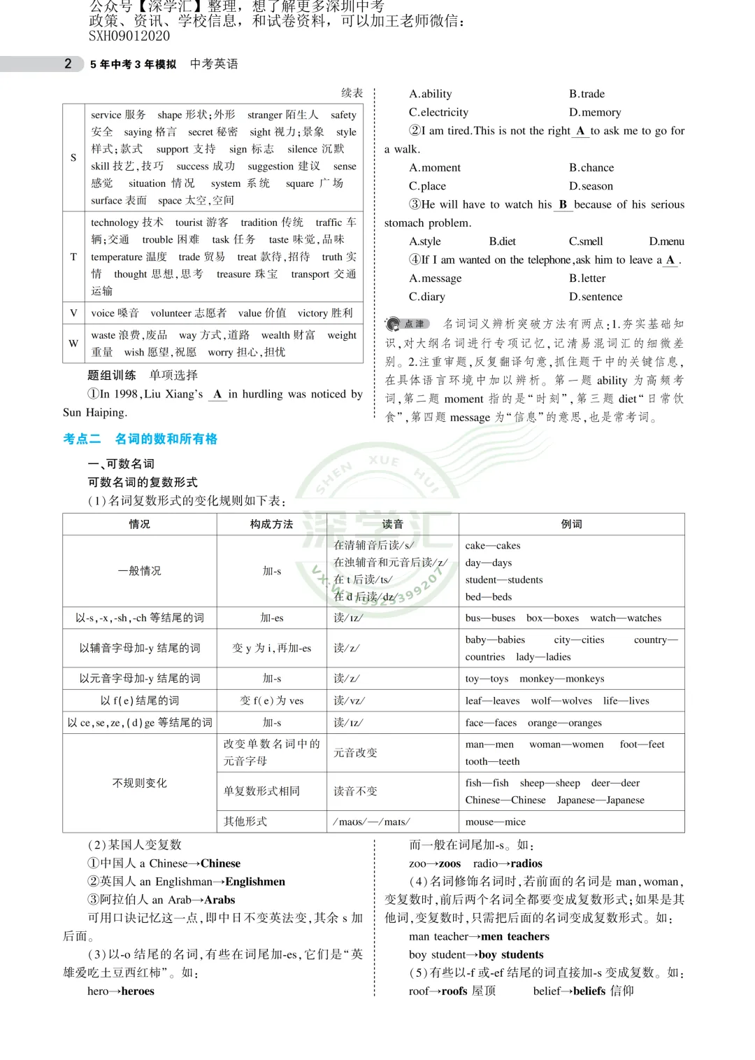 干货分享!深圳中考语文数学英语知识点汇总! 第8张 干货分享!深圳中考语文数学英语知识点汇总! 第8张