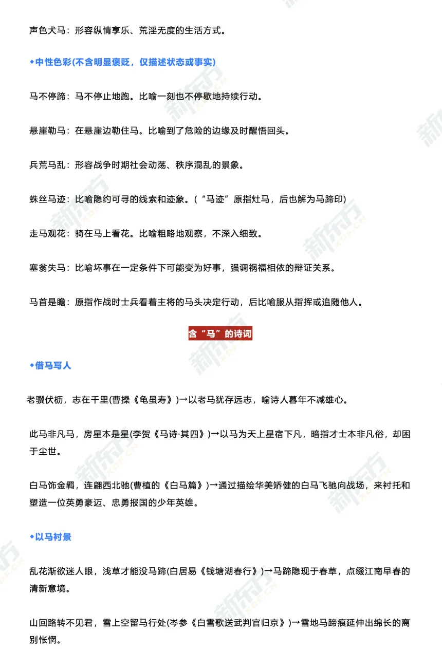 2026春晚中考知识点全解锁!骐骥驰骋背后,藏着太多门道 第10张