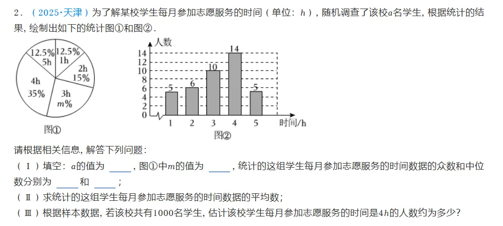 25年中考真题!每日一题打卡!-第2张图片-四季读书网