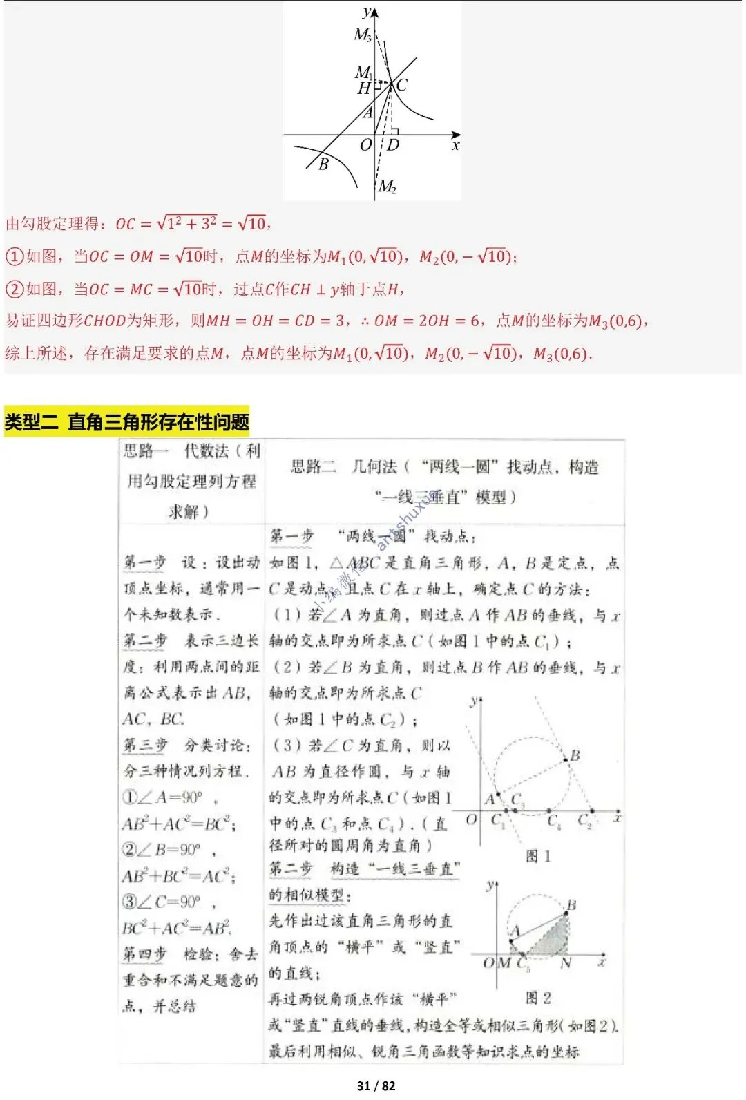 中考满分:函数的存在性问题(4大题型16种必考类型)含word 第31张