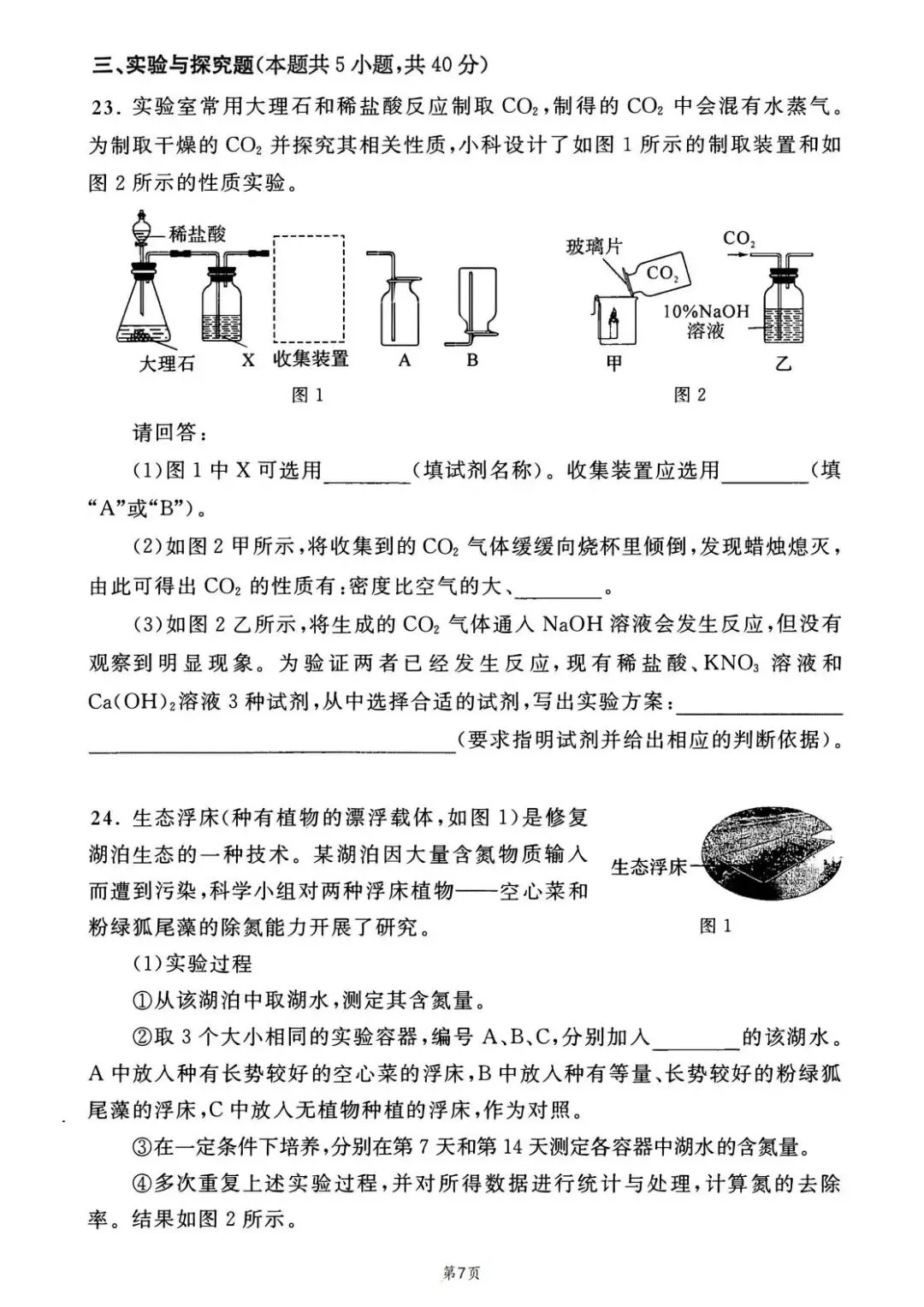 2025年浙江中考科学正式版真题试卷及解析,2017起历年试卷可下载 第8张