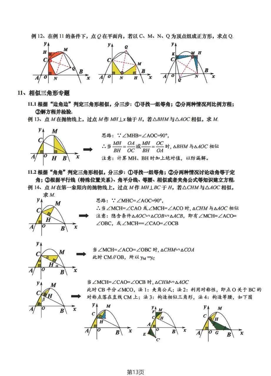 中考数学压轴题解题策略小结 第13张