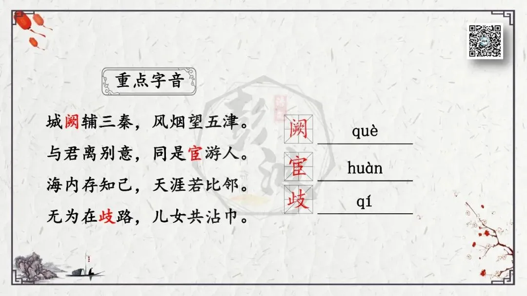 【中考专项复习课件】诗词曲85篇-49《送杜少府之任蜀州》 第10张