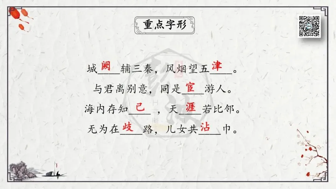 【中考专项复习课件】诗词曲85篇-49《送杜少府之任蜀州》 第11张