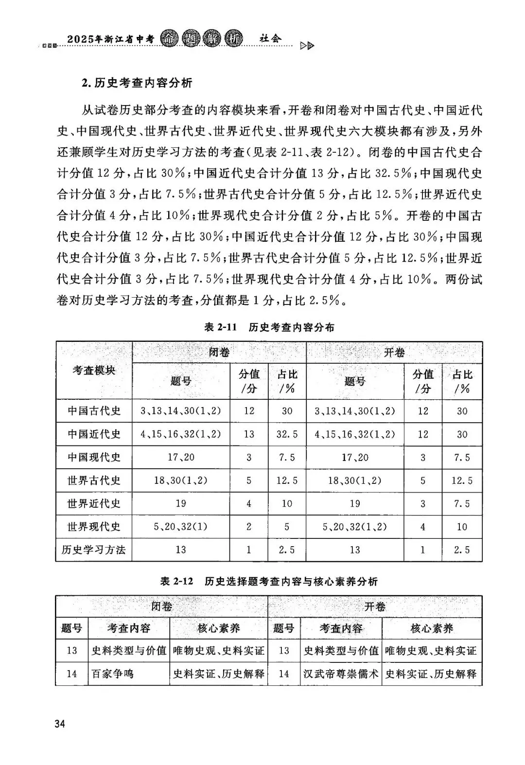 2025年浙江省中考【社会】命题解析 第39张