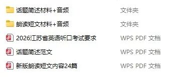 2026年徐州中考英语听力口语考试大纲:朗读短文+话题简述 第4张