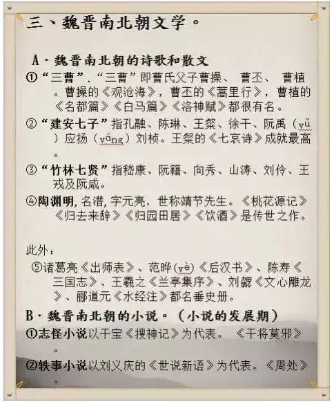 中考文史常识高频考点,你必须掌握! 第6张