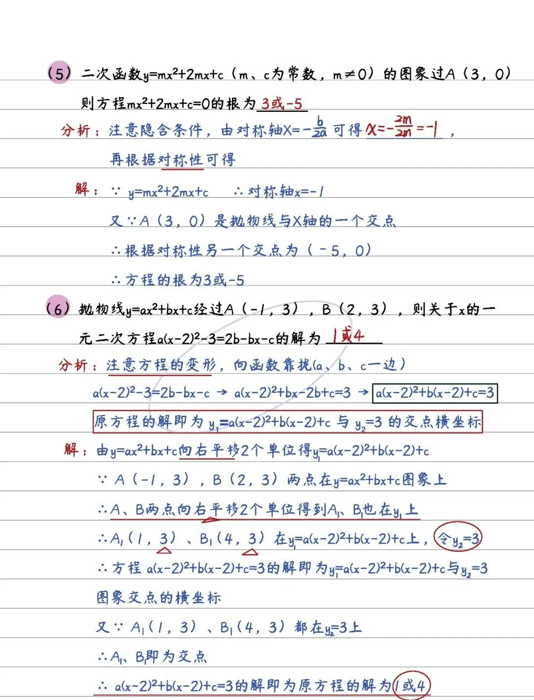 中考数学 | 二次函数14条知识清单及典型例题含答案 第60张