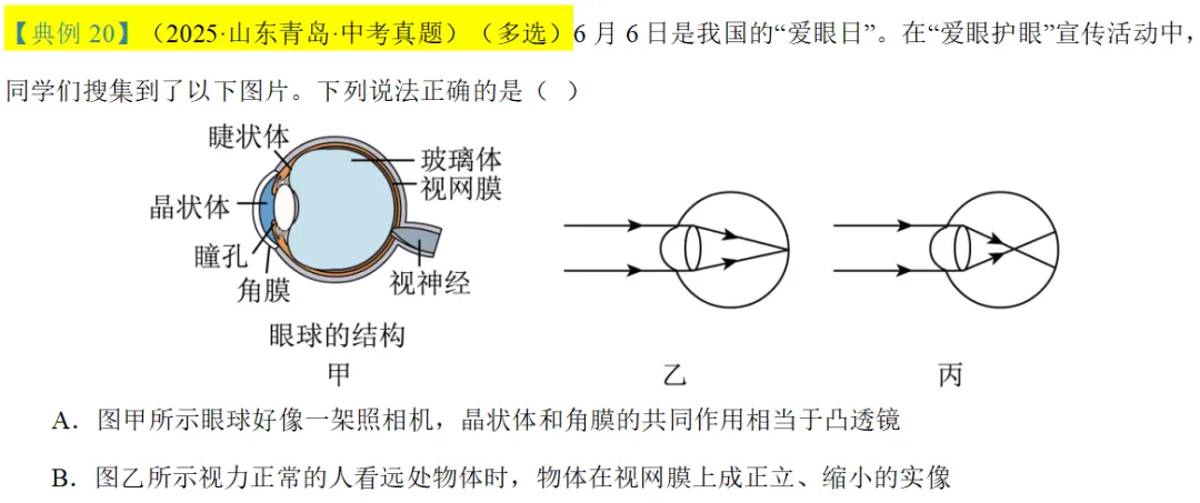 2026年中考物理知识清单|透镜及其应用-第41张图片-四季读书网