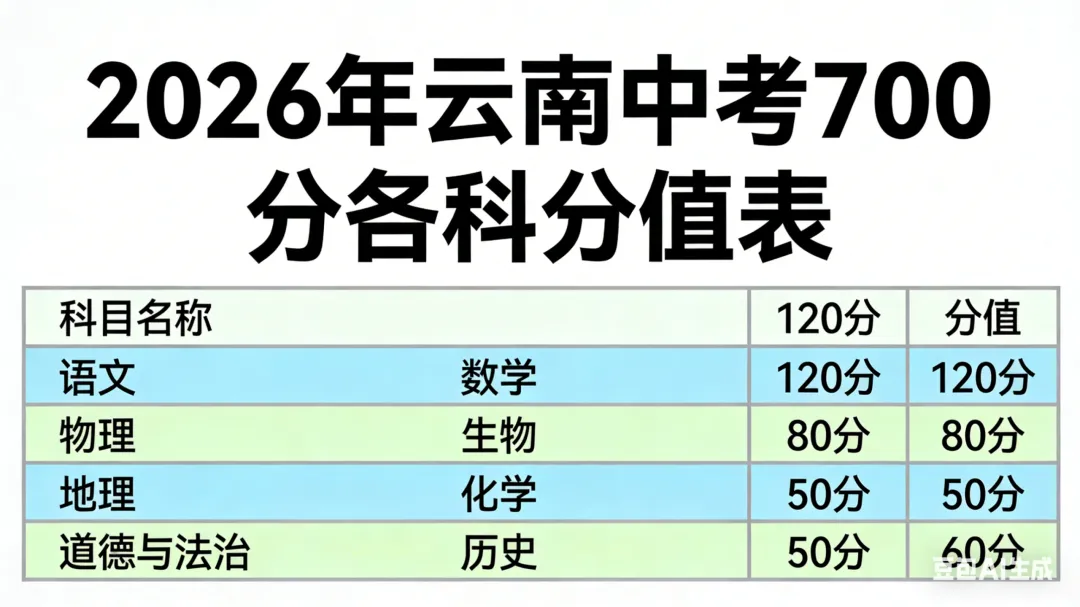 2026年云南中考最新政策,家长必看-第6张图片-四季读书网
