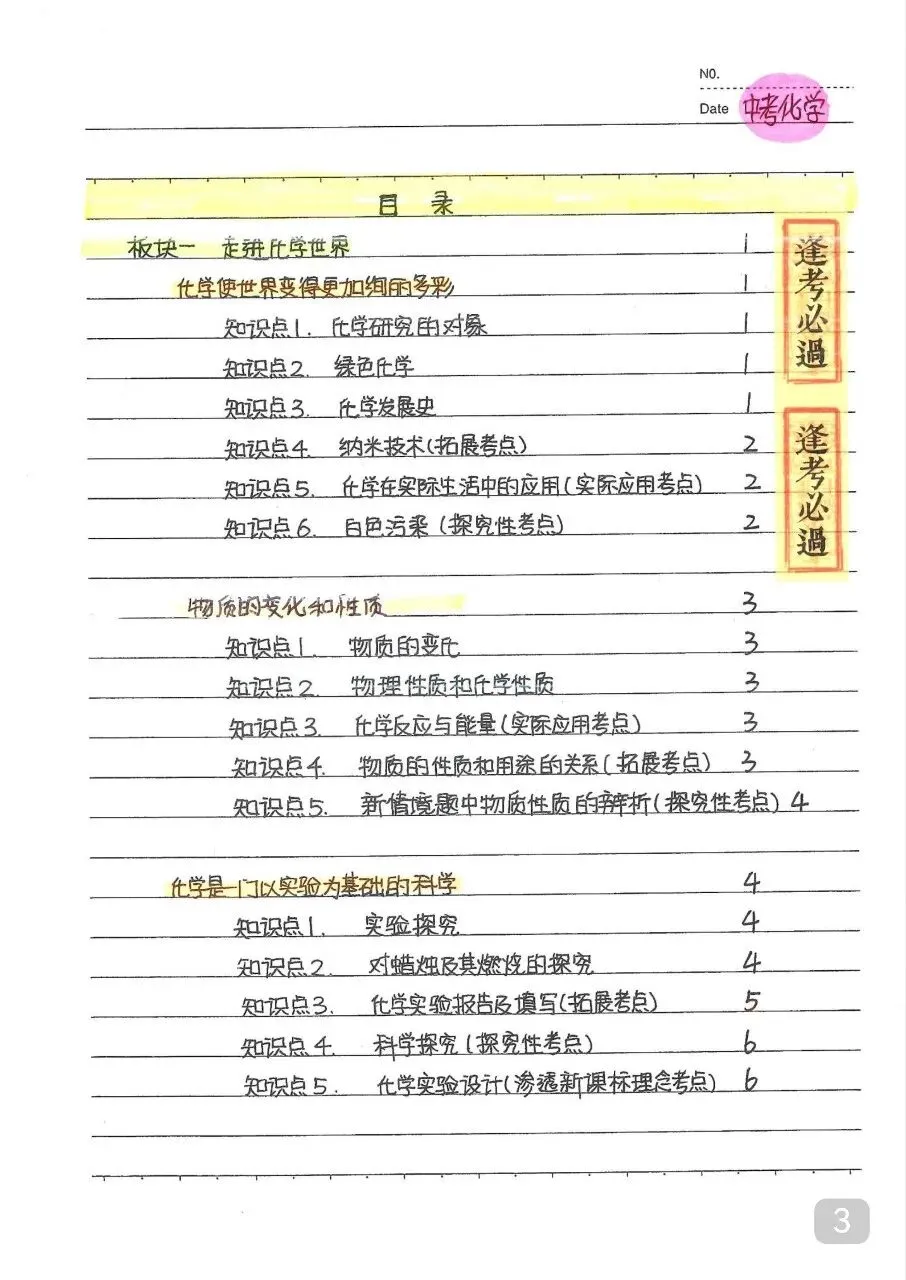 初中化学 中考化学状元笔记(142页).pdf-第5张图片-四季读书网