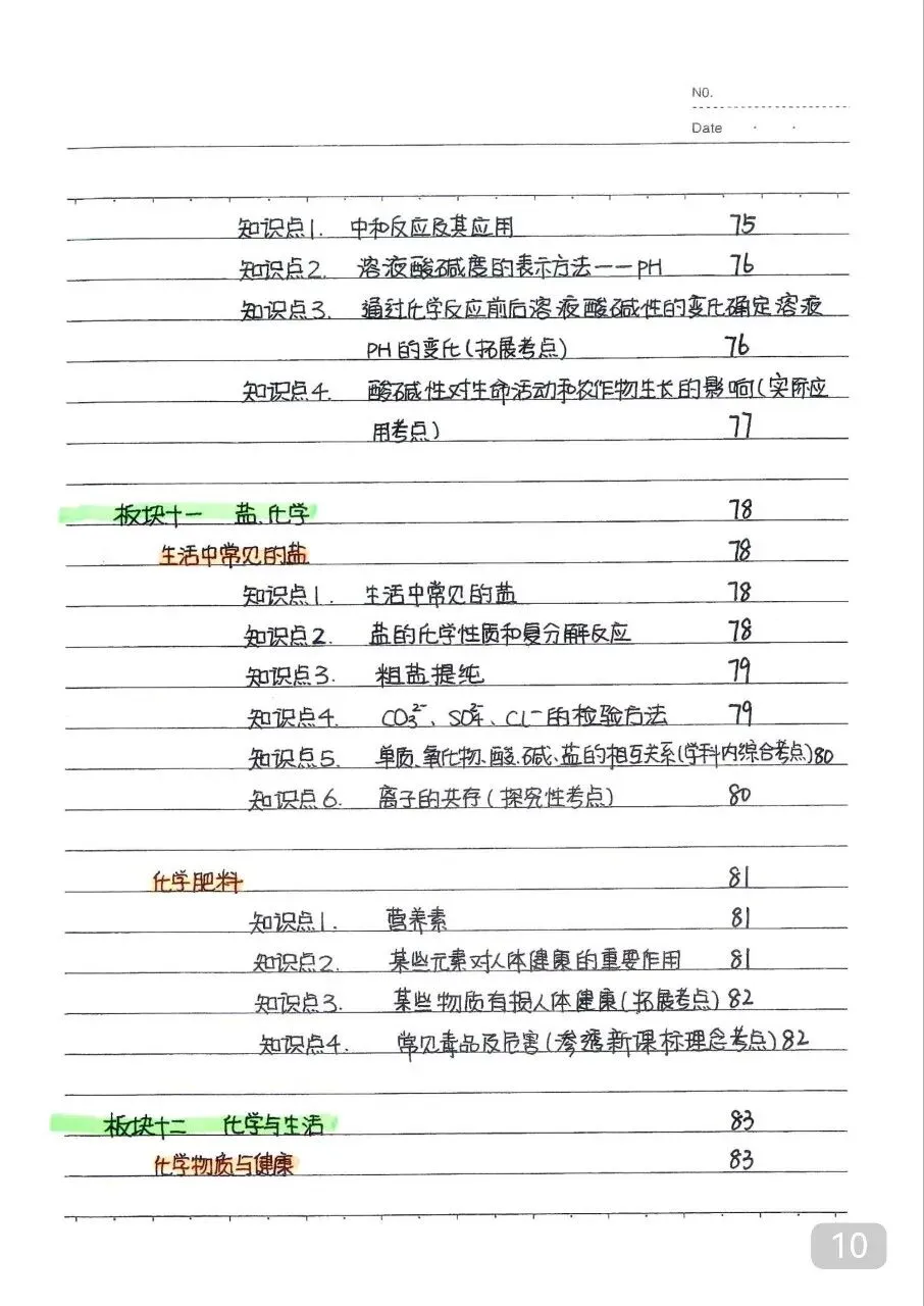 初中化学 中考化学状元笔记(142页).pdf-第12张图片-四季读书网
