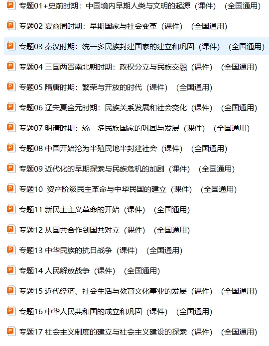 2026中考历史一轮复习课件(电子版可下载)-第2张图片-四季读书网 2026中考历史一轮复习课件(电子版可下载)-第2张图片-四季读书网