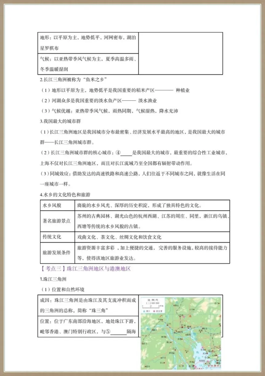 地理会考|2026年八年级下册中考地理《认识中国专题一轮复习》电子版可打印下载!-第5张图片-四季读书网