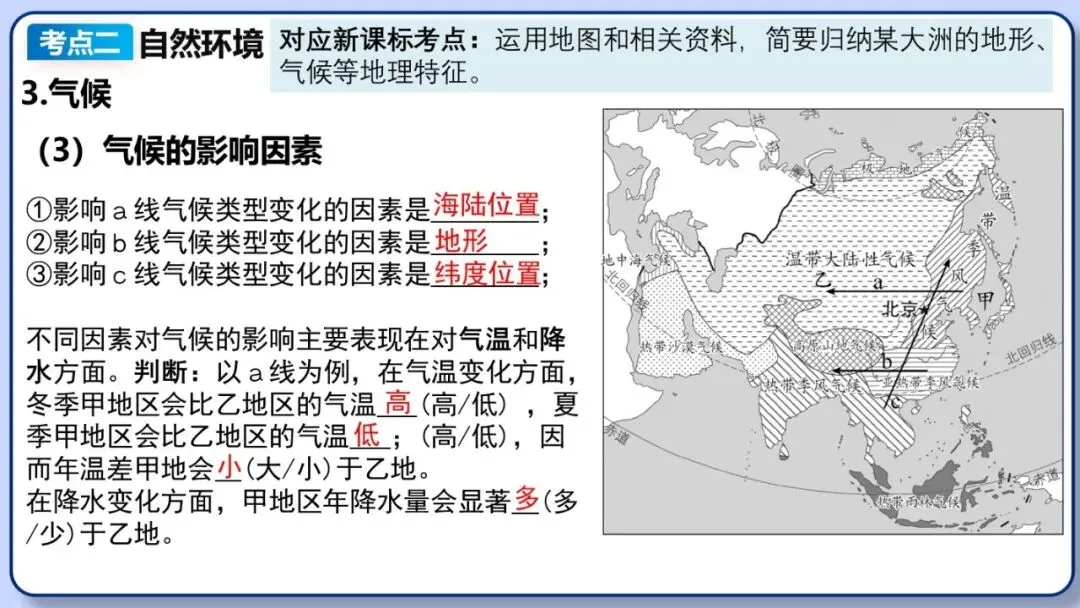2026年中考地理复习专题八:认识大洲(除湘教外通用版)-第15张图片-四季读书网